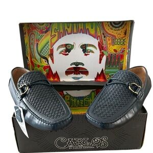 Carlos by Carlos Santana Blue Slip-On Loafers